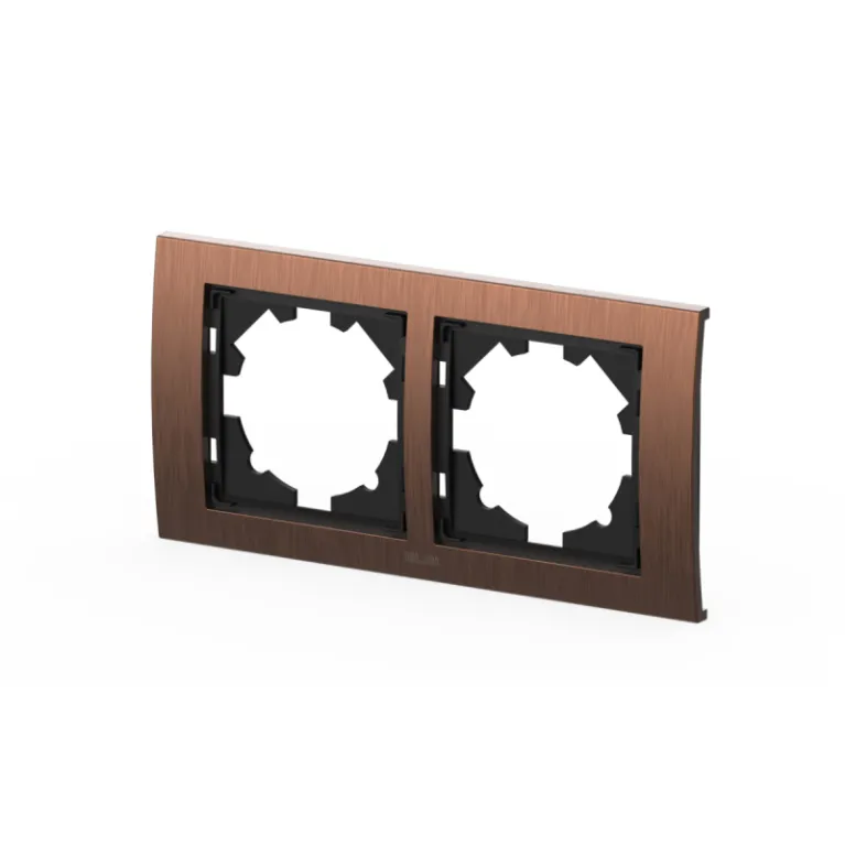 Рамка двухместная ELBI Zena Platin 500-073200-226