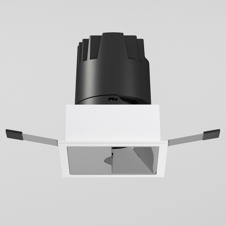 Встраиваемый светодиодный светильник Elektrostandard Inline 25091/LED 10W 3000K белый/хром a064615