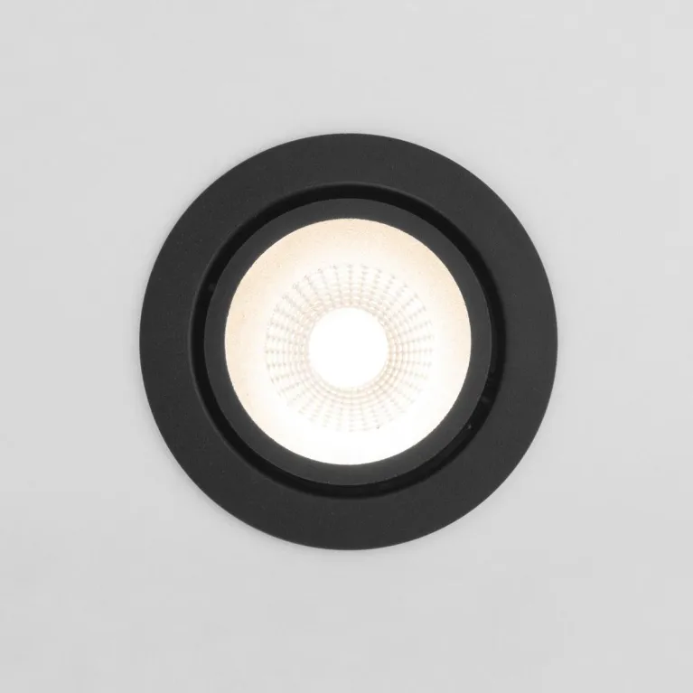 Встраиваемый светодиодный светильник Elektrostandard Nulla 15267/LED 7W 3000K BK/BK черный/черный a0