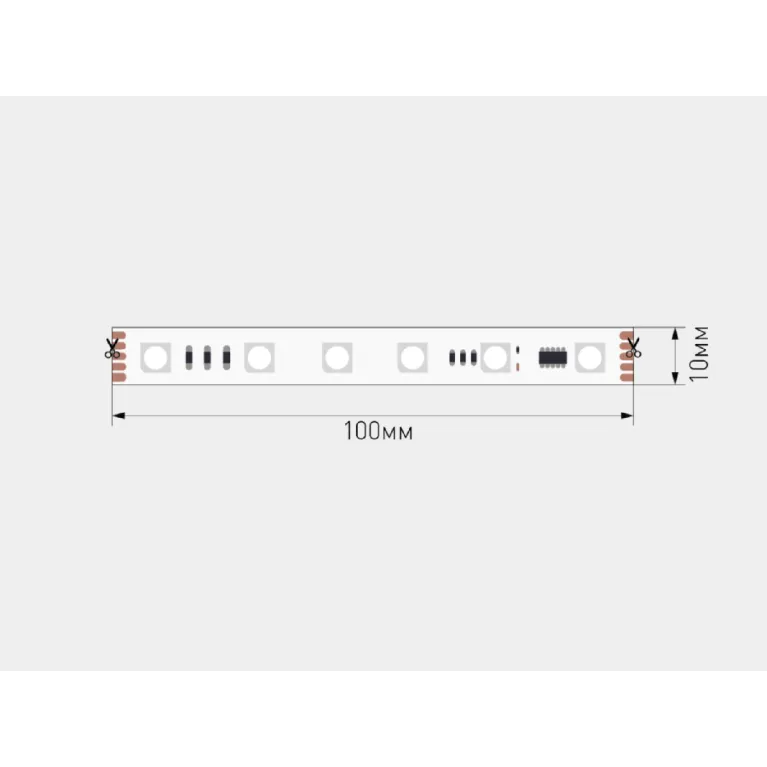 Светодиодная лента SWG 5050 5м IP20 SWG5PT60-24-12-WS2811RGB 00-00032521
