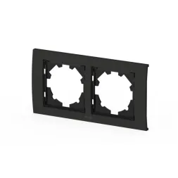 Рамка двухместная ELBI Zena Platin 500-073700-226