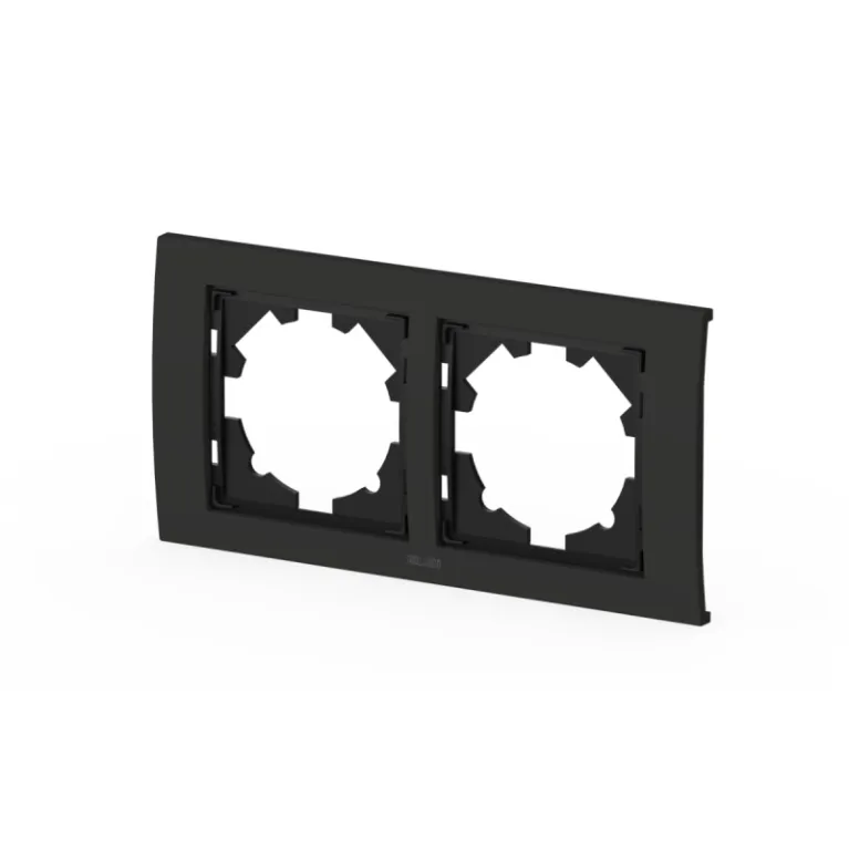 Рамка двухместная ELBI Zena Platin 500-073700-226