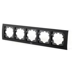 Рамка пятиместная ELBI Zena Platin 500-073700-250