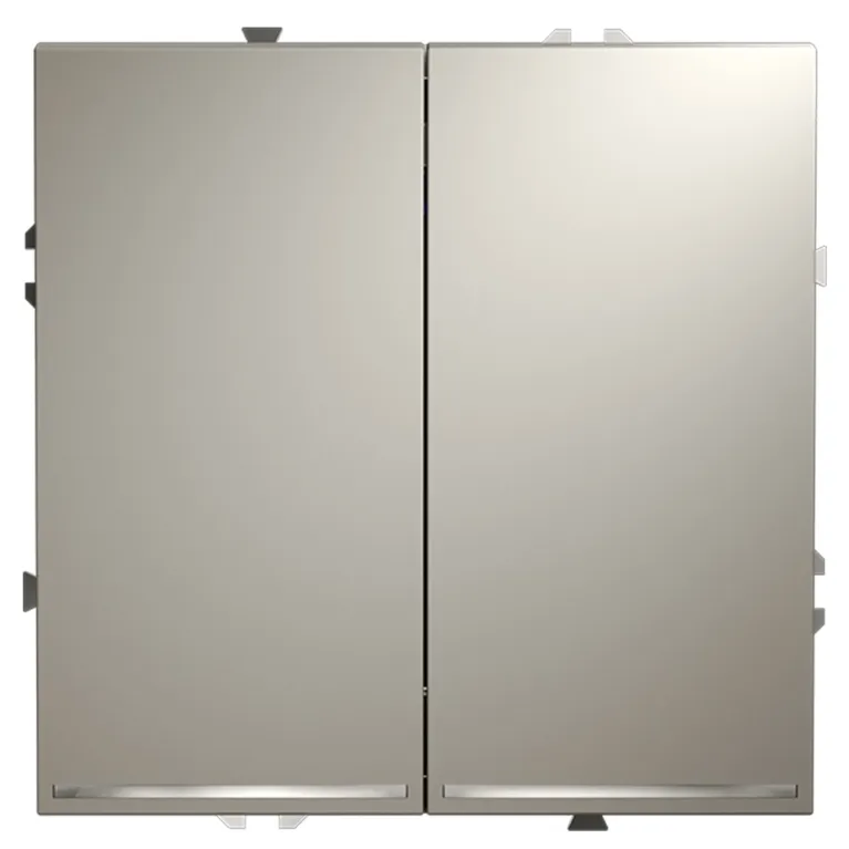 Выключатель двухклавишный с подсветкой Voltum S70 VLS020203