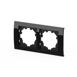 Рамка двухместная ELBI Zena Platin 500-073300-226