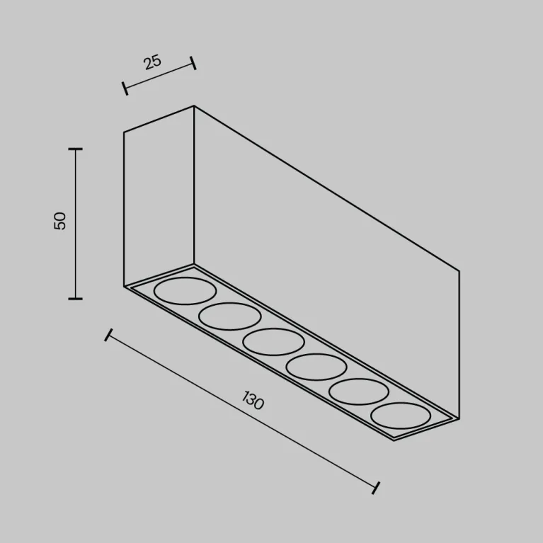 Потолочный светильник Maytoni Technical Points C066CL-12W3-6K-B