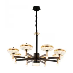 Подвесная люстра Arte Milano Ferrara 273059/8 BK/GD