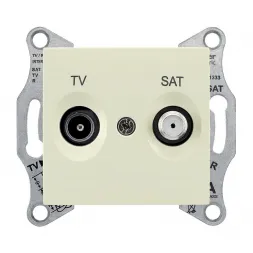 Розетка TV/SAT проходная Schneider Electric Sedna 8dB SDN3401247