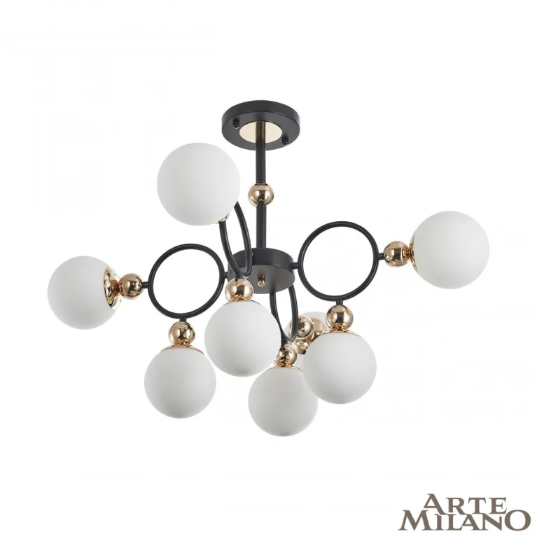 Потолочная люстра Arte Milano Neapolis 274307/8 BK/GD