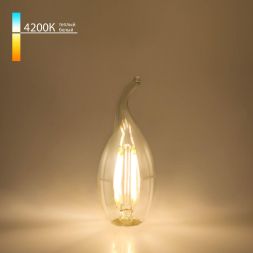 Лампа светодиодная филаментная Elektrostandard E14 7W 4200K прозрачная 4690389041402