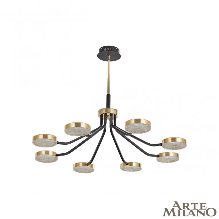 Люстра на штанге Arte Milano Ferrara 276079/8 BK/GD
