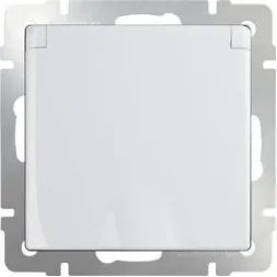 Розетка с заземлением с защитной крышкой и шторками WL01-SKGSC-01-IP44 4690389045639