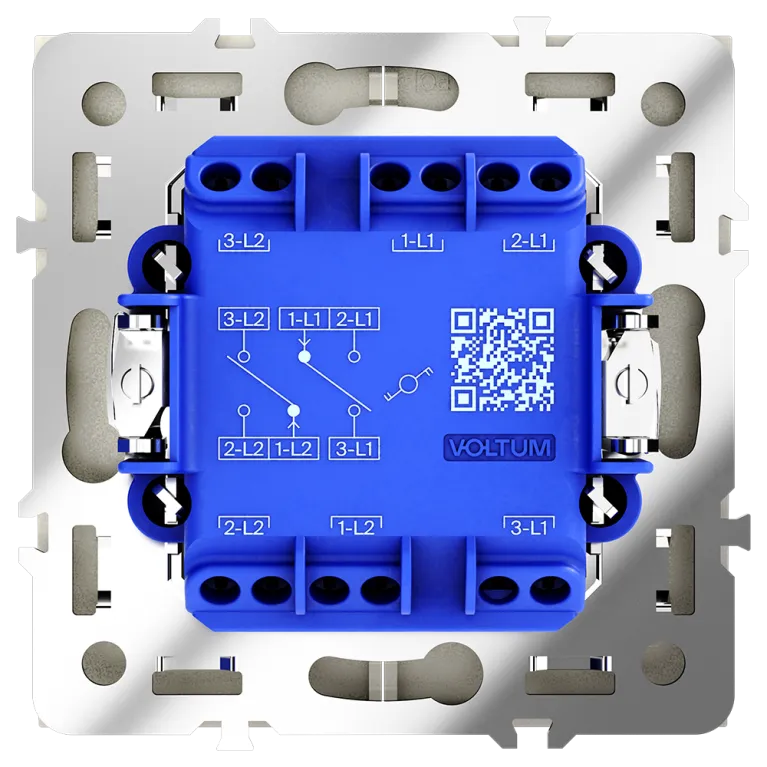 Проходной переключатель двухклавишный Voltum S70 VLS020304