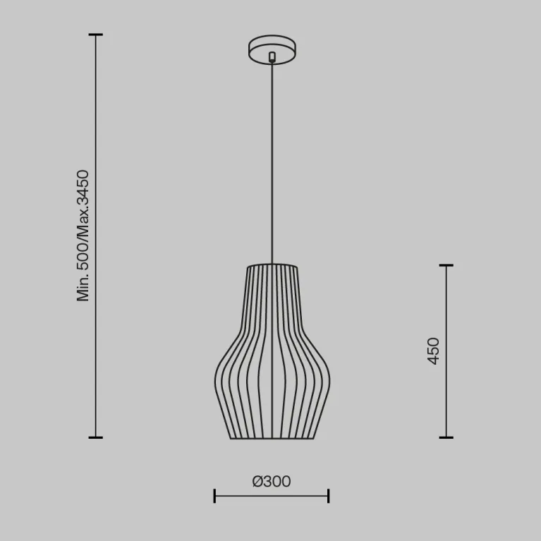 Подвесной светильник Maytoni Roots MOD191PL-01W1
