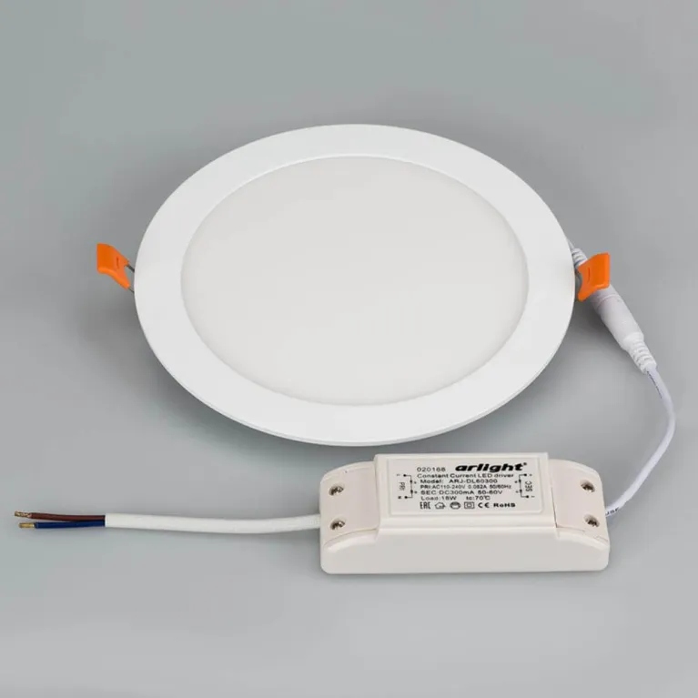 Встраиваемый светодиодный светильник Arlight DL-192M-18W Warm White 020116