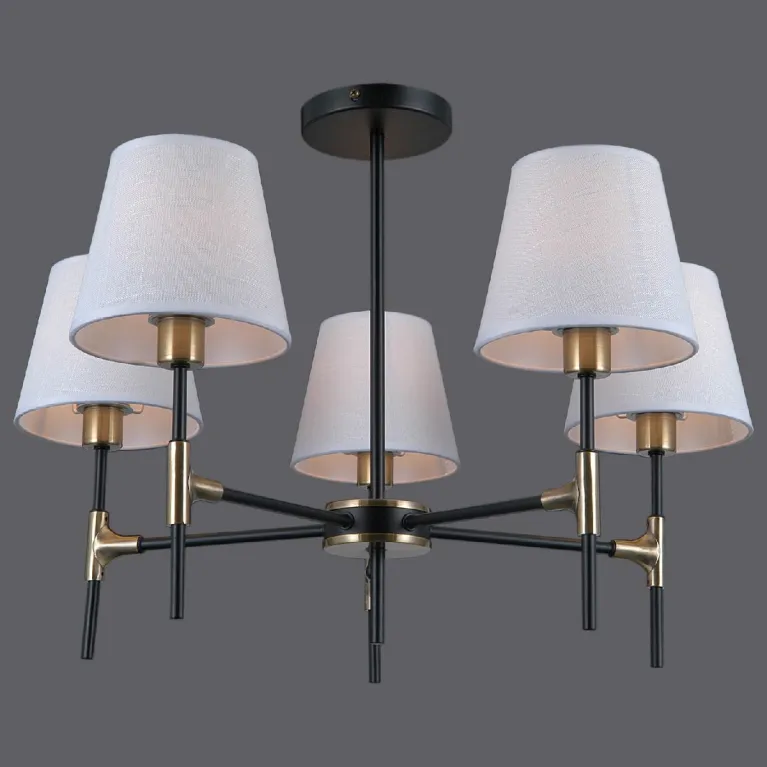 Люстра на штанге Illumico IL0185-5CSQ-24 BK AB CASTOR