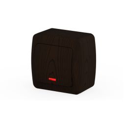 Выключатель одноклавишный с подсветкой ELBI Alsu 504-010400-201