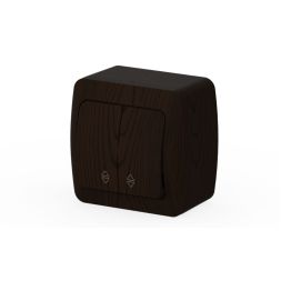 Выключатель двухклавишный проходной ELBI Alsu 504-010400-211