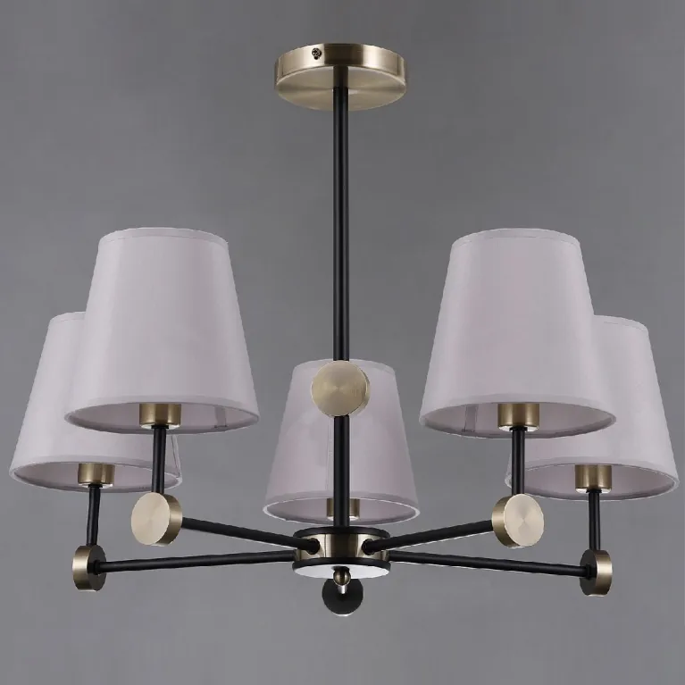 Люстра на штанге Illumico IL0394-5CSQ-24 BK AB CASTOR