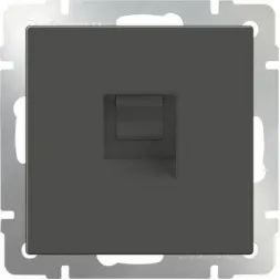 Телефонная розетка RJ-11 серо-коричневая WL07-RJ-11 4690389054082