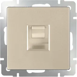 Телефонная розетка RJ-11 шампань WL11-RJ-11 4690389124525