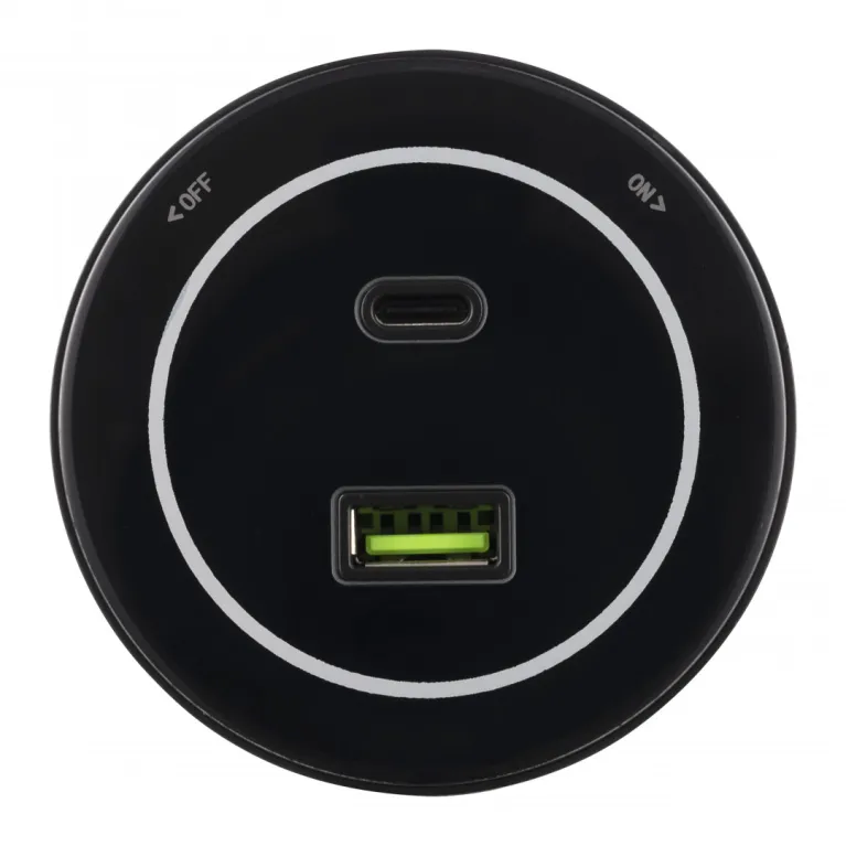Трековая розетка Arte Milano Am-track-sockets-39 399732TS/USB-Type-C Black