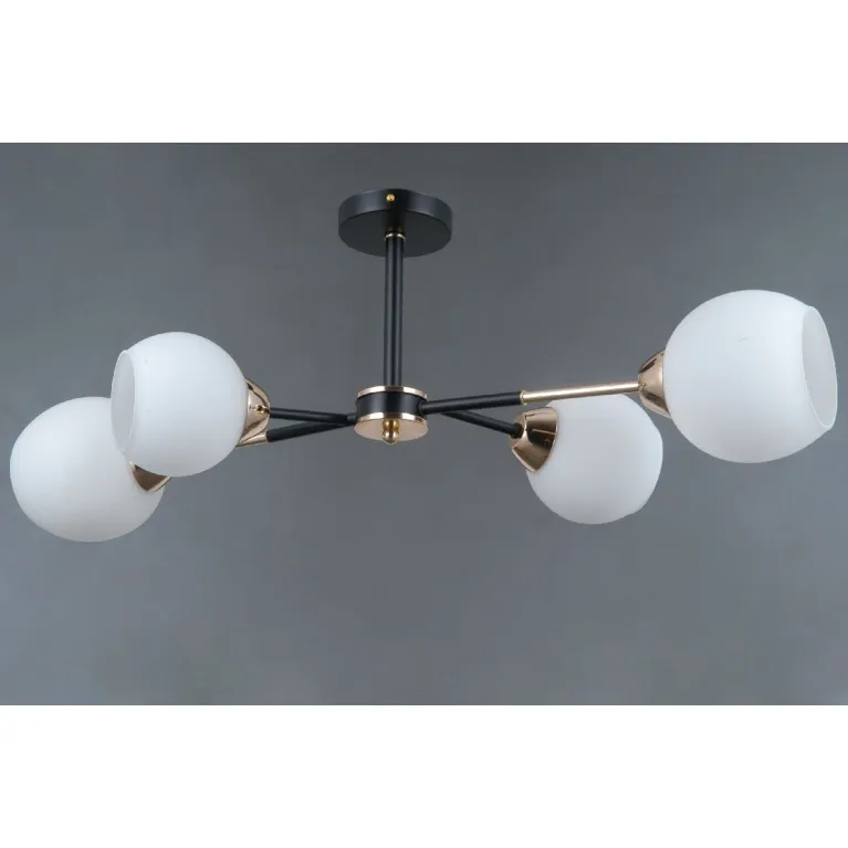 Люстра на штанге Illumico IL0715-4CSQ-24 BK GD LIBRA