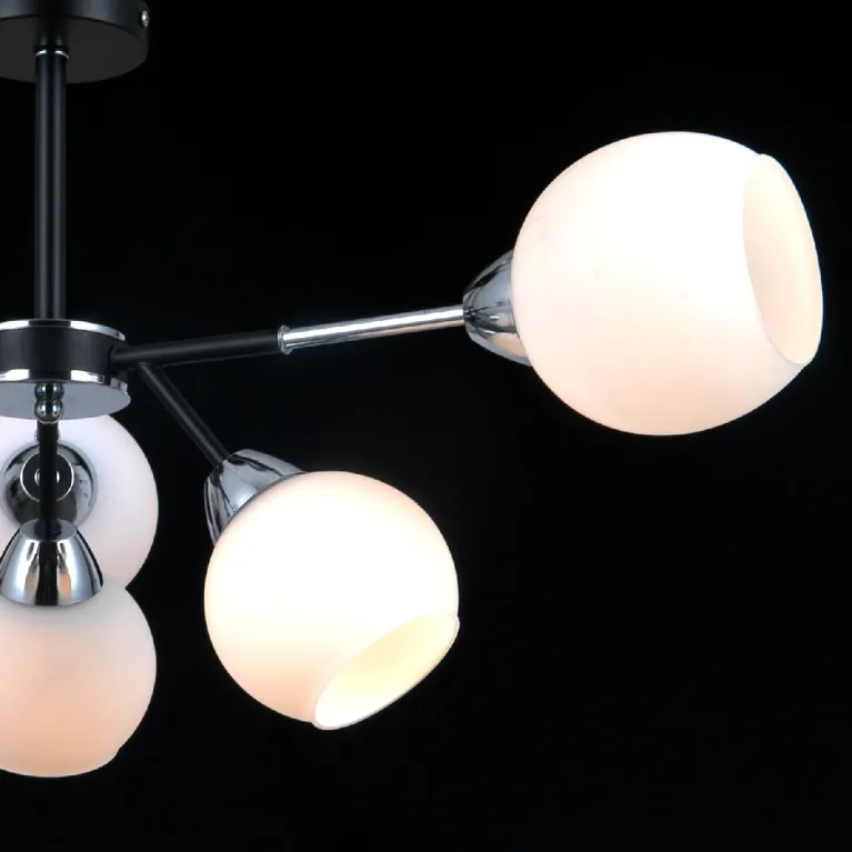 Люстра на штанге Illumico IL0715-6CSQ-24 BK CR LIBRA
