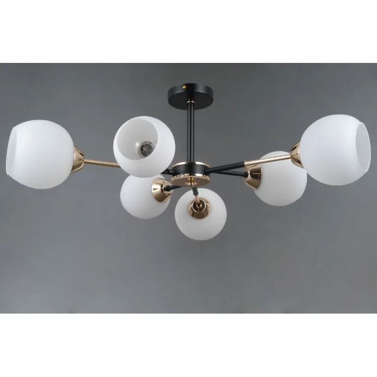 Люстра на штанге Illumico IL0715-6CSQ-24 BK GD LIBRA