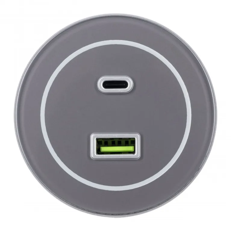 Трековая розетка Arte Milano Am-track-sockets-39 399732TS/USB-Type-C Grey
