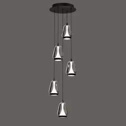 Каскадная люстра Delight Collection MD24001011-5A black/smoky