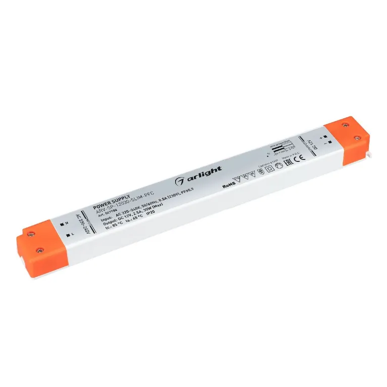 Блок питания Arlight ARV-SP-12030-SLIM-PFC (12V, 2.5A, 30W) 047988