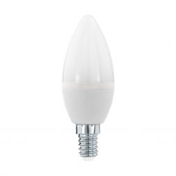Лампа светодиодная диммируемая Eglo E14 5,5W 3000K матовая 11645