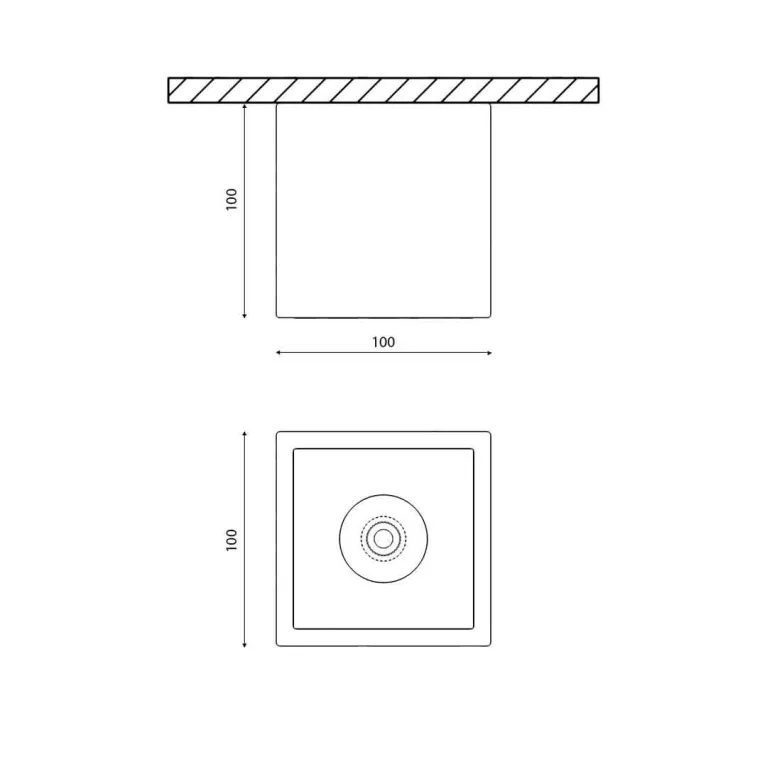 Потолочный светодиодный светильник DesignLed DL-SPL SPL-CB-18-BL-WW 002848