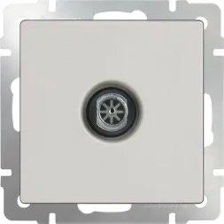 ТВ-розетка проходная слоновая кость WL03-TV-2W-ivory 4690389073489
