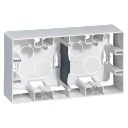 Коробка для накладного монтажа 2-постовая Legrand Etika белая 672530