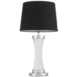 Настольная лампа Lumina Deco Villanova LDT 302 CHR+BK