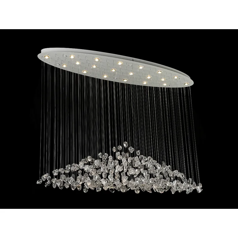 Потолочная люстра Newport 8230/140 С oval white clear М0071679