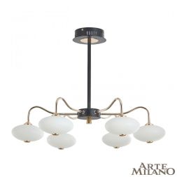 Люстра на штанге Arte Milano Neapolis 273908/6 BK/GD