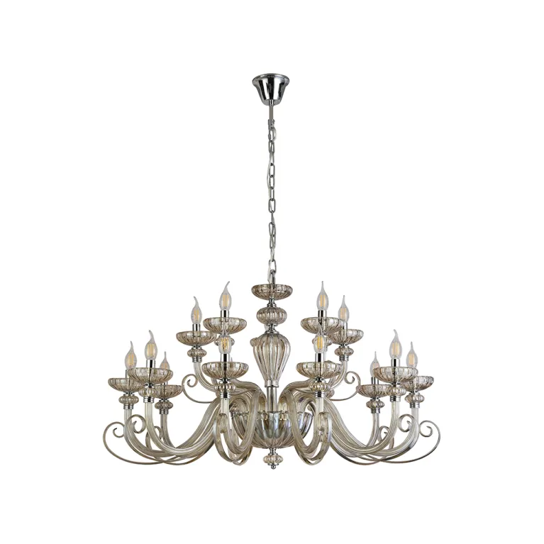 Подвесная люстра Newport 8620+5/C chrome cognac М0071595