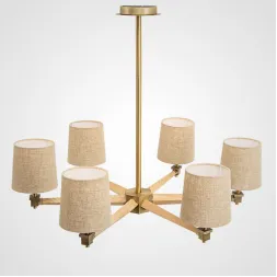 Люстра на штанге ImperiumLoft Stavra Jorgenson Beige/Light Wood 203573-26