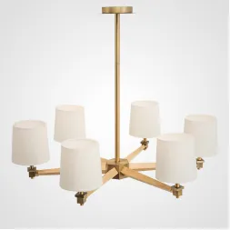 Люстра на штанге ImperiumLoft Stavra Jorgenson White/Dark Wood 203574-26