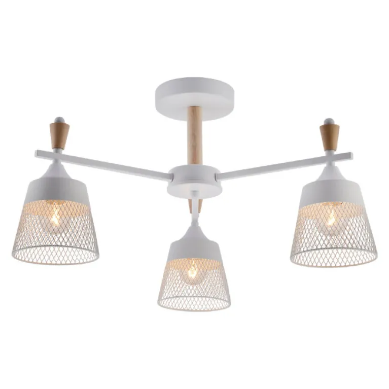 Люстра на штанге Seven Fires Olban SF3389/3C-WT-WD