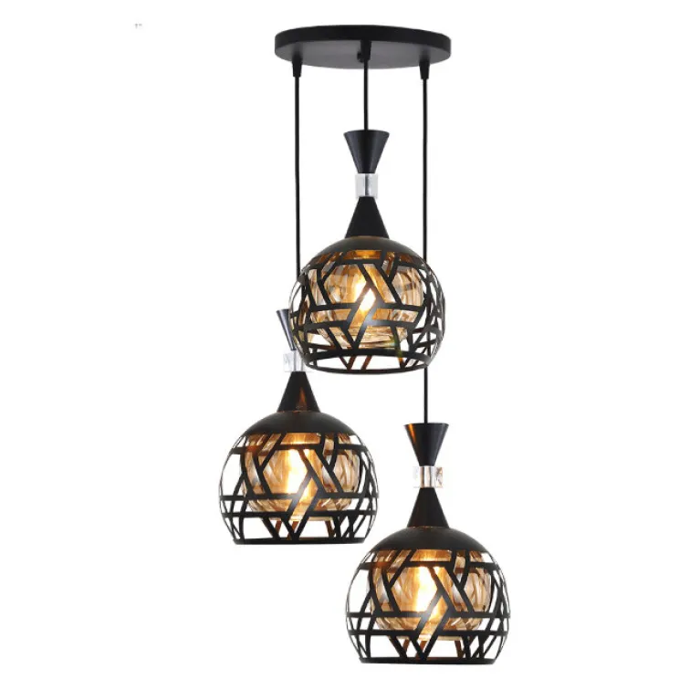 Подвесная люстра Seven Fires Finela SF4046/3P-BK-AM