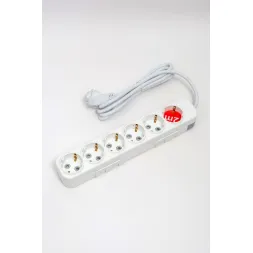 Удлинитель с/з 6вх с защитными шторками ELBI Myra 527-010202-611