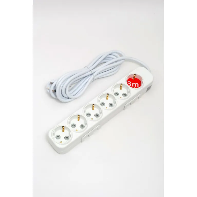 Удлинитель с/з 6вх с защитными шторками ELBI Myra 527-010203-621