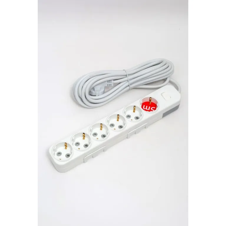 Удлинитель с/з 6вх с защитными шторками ELBI Myra 527-010205-621
