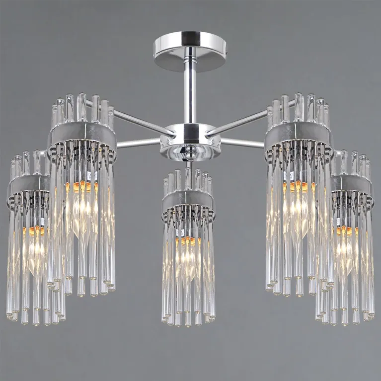 Люстра на штанге Illumico IL0761-5CSQ-25 CR GENOA
