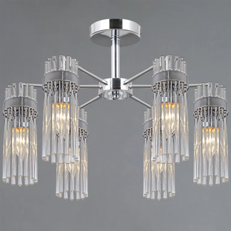 Люстра на штанге Illumico IL0761-6CSQ-25 CR GENOA