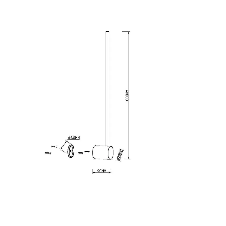 Настенный светильник Maytoni Light stick MOD237WL-L6BS3K